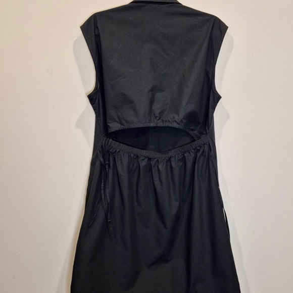 The Gap Black Utility Sleeveless Shirtdress | Size L - Picture 4 of 4